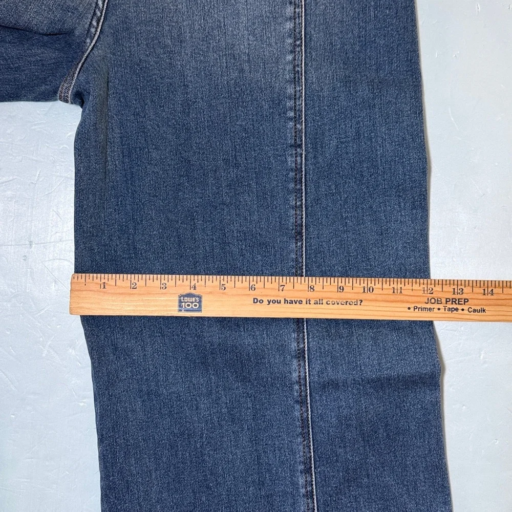 RISEN Wide Leg Jeans Sz XL 15 / 32 PW21536 High Rise Flare Pintuck Front NEW - Picture 8 of 16